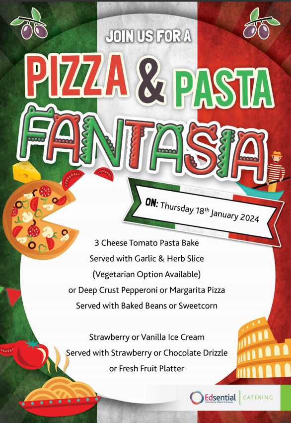Image of Pizza and Pasta Fantasia - Thursday 18th January