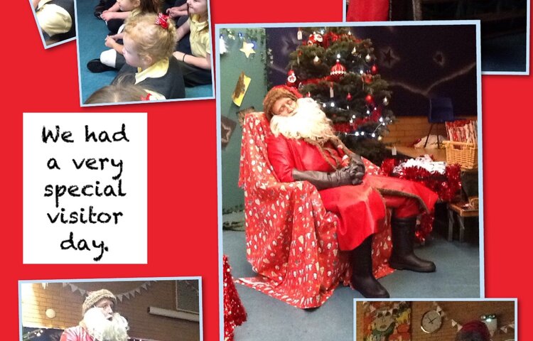 Image of Reception class met Father Christmas
