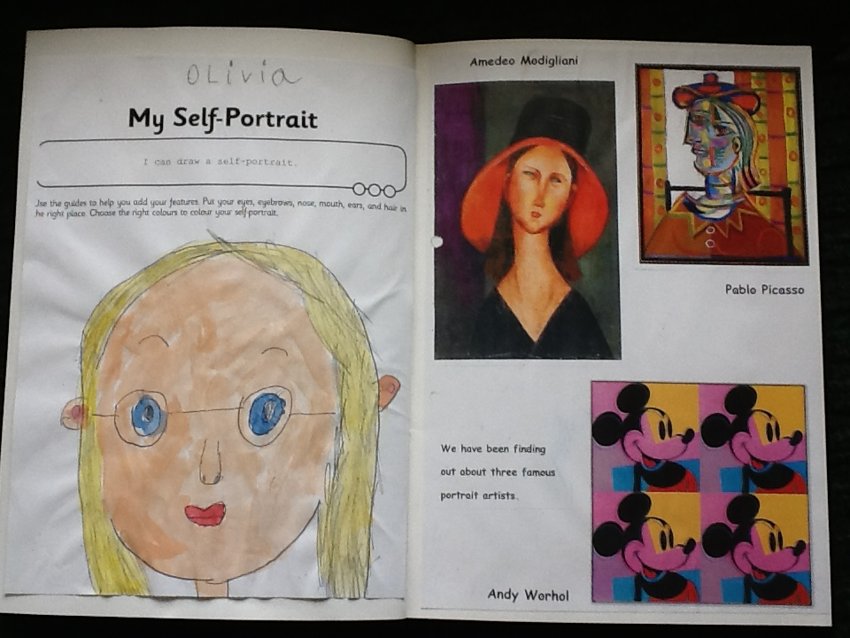 Image of Portraits in a sketchbook