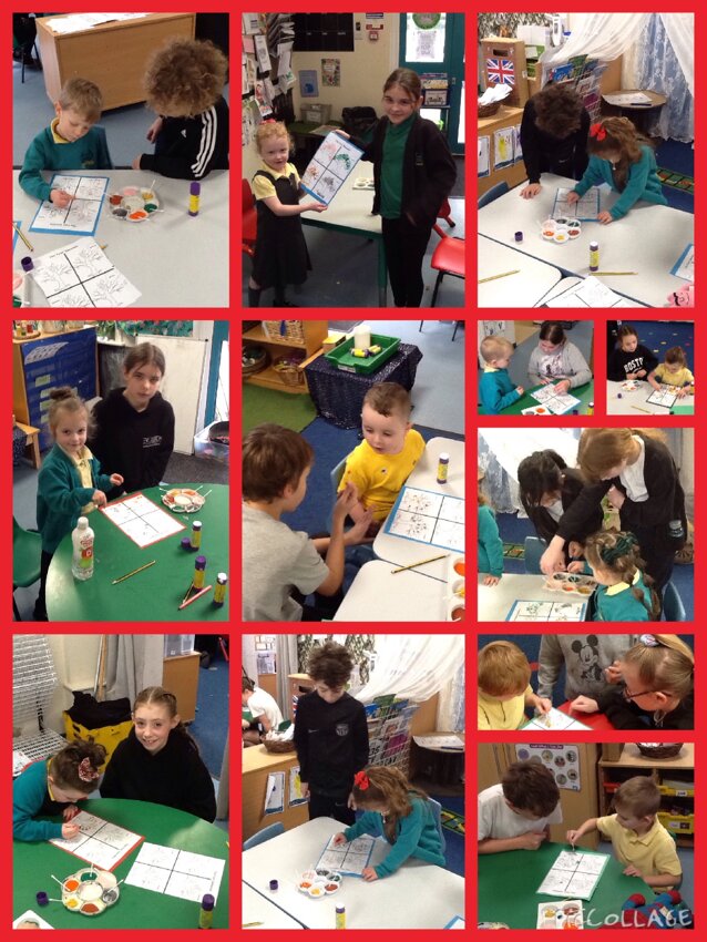 Image of We loved having our Year 6 buddies help with our Christmas craft (part 1)